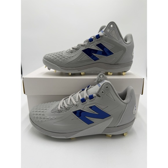 Shohei Ohtani New Balance Promo Baseball Cleats Grey Blue MSHOTA1 Mens Size 7.5